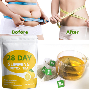 OEM Thé pour la perte de poids biologique naturel à base de plantes, saveur citron Thé détox 28 jours Thé amincissant à la feuille de séné - Product Image 4
