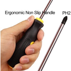 Sipery <b>Phillips</b> <b>Screwdriver</b> 600 Mm Chrome Vanadium Steel Anti Slip Grip Magnetic Tip <b>Set</b> For Diy Repair - Product Image 3