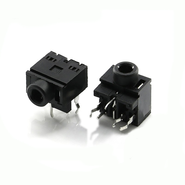 PJ317 3.5mm Audio Jack Socket 5Pin Stereo Headphone Connector for PC Speaker Mic Input DIP Mount RoHS Compliant