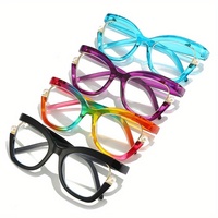 Nouvelles lunettes de lecture tendance aux couleurs arc-en-ciel pour femmes et hommes, monture décorée de perles, lunettes d'ordinateur