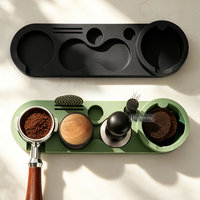 HIGHWIN Station de tamping multifonctionnelle améliorée en silicone pour expresso, organiseur d'accessoires à café