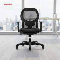 Chaise de bureau exécutive ergonomique moderne en maille, réglable en hauteur, avec support lombaire, pivotante, pour le bureau à domicile, fabriquée en Chine