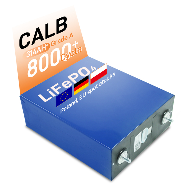 CALB 3.2V 314Ah Prismatic Solid State LiFePO4 Battery Cell for Solar Energy Storage Systems CALB314 Model 100Ah-345Ah
