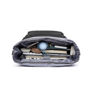 Sac à dos à enroulement personnalisé avec compartiment pour ordinateur portable, grande capacité, sac à dos de randonnée, sac à dos pour adolescents, collège, école - Product Image 4