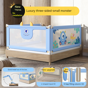 Barandilla de Seguridad Plegable para Cama de Bebé, Barrera Protectora Transpirable a Prueba de Niños para Cuna - Product Image 3