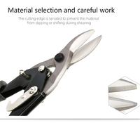 Head Aviation Ciseaux en étain Multi Functional Straight Right Left Heavy Duty Scissors Snip Set