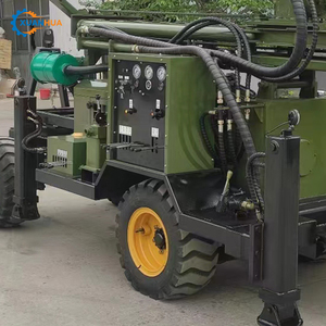 Petite foreuse rotative diesel pour puits <span class=keywords><strong>d</strong></span>'eau / Foreuse montée sur remorque et tracteur avec pompe, profondeur max. 180 m, à vendre - Product Image 5
