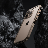 Coque de téléphone amusante haut de gamme Boneruy M13, matériau en alliage d'aluminium, protection portable et flexible pour coque de téléphone 16 Pro Max