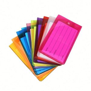 Plastic Luggage Assorted <b>Name</b> Identification Labels Flexible Suitcase <b>Tags</b> for Travel Baggage Promotion Gift - Product Image 2