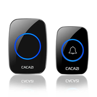 Sonnette de porte sans fil étanche de 300m pour la maison, carillon intelligent enfichable