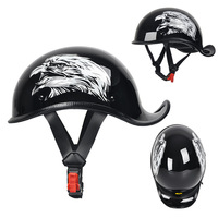 Casque de sécurité ouvert SMR SMRZX306 Retro Light Cruiser American Ducktail - Unisexe, universel, toutes saisons, étanche, design sportif