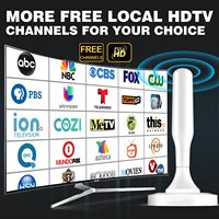 Antenne numérique intérieure HD pour Smart TV HIDB, base magnétique puissante, installation facile, réception longue portée, chaînes locales, hauteur 6.334