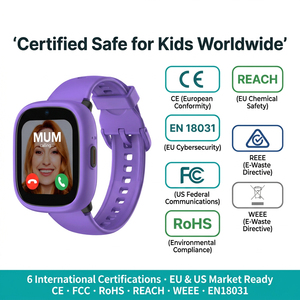 Reloj Inteligente LAGENIO con Tarjeta <span class=keywords><strong>SIM</strong></span> <span class=keywords><strong>Nano</strong></span> 4G, Pantalla TFT de 1.7 Pulgadas, Videollamada, Zona de Seguridad, GPS, LBS, WIFI, Posicionamiento SOS, Reloj Inteligente para Niños - Product Image 4
