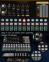 Microphone à condensateur filaire cardioïde portable C XLR USB V10Pro avec carte son, studio de bureau, karaoké, éclairage RGB, suppression du bruit