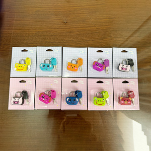 Khóa kéo kim loại hoạt hình <span class=keywords><strong>mini</strong></span>, hộp đựng đồ dùng học tập cho học sinh, khóa silicon hình búp bê nhỏ, phụ kiện khóa nhỏ - Product Image 2