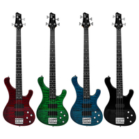 IRIN New Hot Sales Factory Musical Instruments Okoume Wooden Electric Bass 24 Fret Professional 4 Strings Electric Bass Guitar