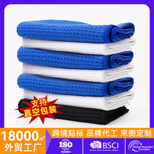 Toallas de golf de microfibra 30x50cm 40x60cm con gancho para deportes al aire libre azul negro blanco gris - Product Image 5