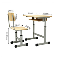 Meubles de classe robustes et personnalisables, ensemble bureau et chaise réglables en hauteur pour les élèves des écoles primaires roumaines, OEM/ODM