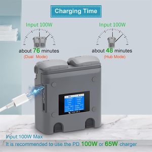 Centro de Carga LCD para Batería Air <span class=keywords><strong>3</strong></span>/Air 3S, Cargador de Batería con <span class=keywords><strong>2</strong></span> Puertos de Carga para Mavic Air <span class=keywords><strong>3</strong></span>/Air 3S - Product Image 4