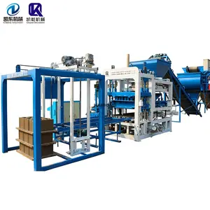 Máquina de fabricación de ladrillos, pavimentadora de enclavamiento de hormigón hidráulico, línea de producción automática de bloques de cemento