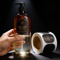Maßgefertigte Wasserdichte Vinyl-Kosmetik-Aufkleber Transparente Goldfolien-Aufkleber Transparente Parfüm-Aufkleber Rolle Flaschenetiketten