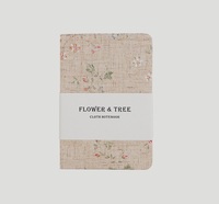 Carnet de notes/journal à couverture rigide en tissu motif floral A6 B6 – Vente en gros