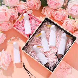 Kipas lampu LED kustom Mini portabel, kipas baterai pesan kustom LED genggam untuk hadiah promosi suvenir pesta - Product Image 2