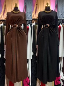 Abito Lavorato a <span class=keywords><strong>Maglia</strong></span> da Donna Primavera Autunno 2026 Nuovo Stile Vintage Casual Manica Lunga Collo Alto Vita Alta <span class=keywords><strong>Vestito</strong></span> <span class=keywords><strong>Lungo</strong></span> - Product Image 3