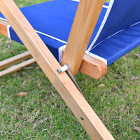 Chaise de plage pliante portable personnalisée, tissu Oxford de luxe, bois - Conçue pour le camping, les parcs et l'utilisation en extérieur sur la plage