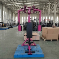 Station de musculation commerciale en acier inoxydable pour exercices pectoraux et du delté d'arrière, machine de force pour la musculation et l'entraînement musculaire, équipement de salle de sport