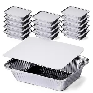 More Sizes 500ml 900ml 1000ml Foil Tray Disposable Food Aluminium Foil Container Foil Pan With Lid