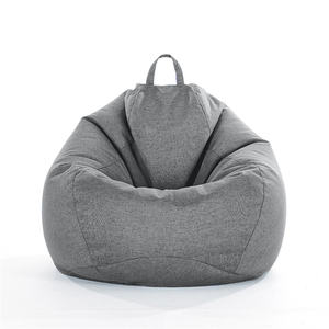ISStapromo Cadeaux Pas Cher Économique Adultes Doux Paresseux Canapé Lin Pouf Chaise Confort Pouf - Product Image 1