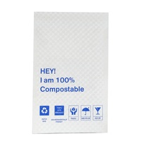 Enveloppe en papier nid d'abeille biodégradable et écologique, sac d'expédition rembourré, personnalisable, imprimable, emballage pour articles en verre, résistant aux fuites