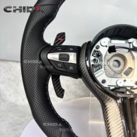 Volant sport en cuir et fibre de carbone personnalisé, adapté aux BMW F30 F10 F15 F36 F01 F20 F22 F25 F31 F32 E70 E71 E90 E91 E92