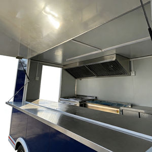 Chariot de nourriture en acier inoxydable de style vintage, chariot de vente ambulante de sorbet glacé fait à la main spécialisé pour les parcs aquatiques, restauration rapide estivale - Product Image 6