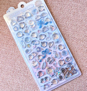 Pegatinas 3D en Relieve con Diseño de Dibujos Animados <span class=keywords><strong>Jack</strong></span>&<span class=keywords><strong>Sunny</strong></span>, Pegatinas Huecas Brillantes, Lindas, Resistentes al Agua, con Estampado Dorado, Impresión Digital - Product Image 4