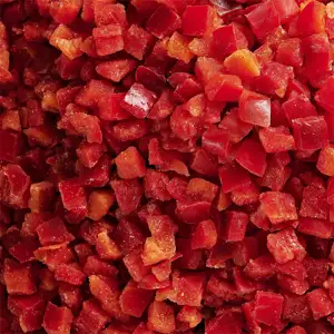 Прямой экспорт с фабрики замороженные кубики Красного перца оптом замороженные кубики Красного Перца
