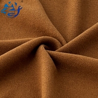Tela de Felpa de Spandex/Poliéster de 280g, Ecológica, Transpirable, Lisa, para Niñas, Otoño/Invierno, Cálida, Retención de Calor