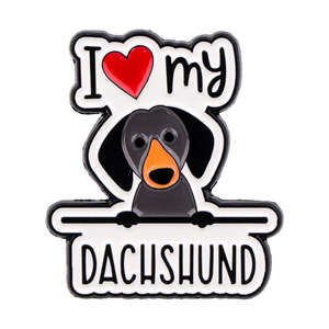 Inglés en forma de corazón mascota perro Animal broche insignia lindo I Love Boxer rescate Westie cachorro esmalte solapa Pin - Product Image 5