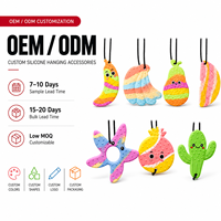 Jouet sensoriel suspendu en silicone personnalisé pour bébé, forme animale ou fruitée colorée, accessoire de dentition OEM ODM