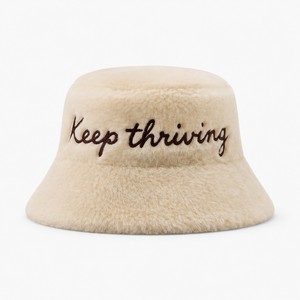 Sombrero de Pescador Personalizado al por Mayor con Logotipo Bordado, de Piel Sintética, Cálido, de Sherpa, para Invierno, para Mujer, Fabricante - Product Image 2