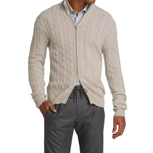 <span class=keywords><strong>Cardigan</strong></span> da Uomo in Cashmere Lavorato a Maglia con Zip QS1212A192 a Prezzo all'Ingrosso - Product Image 2