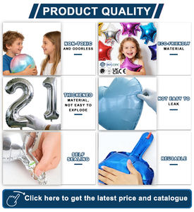 ลูกโป่งฟอยล์รูปไข่อีสเตอร์ กระต่าย และตะกร้า สำหรับตกแต่งงานวันเกิดและงานปาร์ตี้อีสเตอร์ - Product Image 4