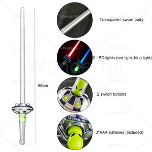 Wholesale 26" LED Alien Sword Toy with Sound &amp; UFO Laser Lightsaber Boys' for <strong>StarWars</strong> Entertainment &amp; <strong>Cosplay</strong> Toy - Product Image 6