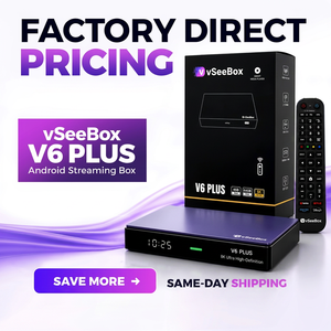 2026 Original VseeBox V6 Plus <b>Android</b> 14 8K Smart TV <b>Box</b> BT 5.0 Remote Replacement Voice Backlit Keys IR Learning Infrared - Product Image 1