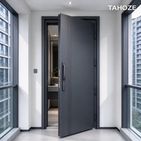 Porte d'entrée en acier 70 mm, porte de sécurité en acier galvanisé, serrure multipoints, anti-effraction, porte d'entrée résidentielle, taille personnalisée, OEM