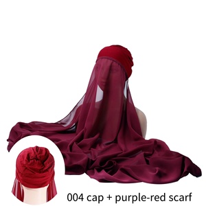 Elegante Copricapo <span class=keywords><strong>Etnico</strong></span> da Donna in Chiffon di Poliestere, Ideale per Viaggi, Ufficio e Abbigliamento Religioso - Product Image 2