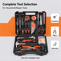 Kit d'outils à main 72 pièces avec marteau à griffes, tournevis, clé, pinces, embouts pour bricolage, réparation à domicile, atelier et entretien