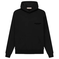 SS22 ESSENTIALS Sweat cargo unisexe en polyester/coton de haute qualité, épais 400g, imprimé floqué, avec poche à lettres, à capuche, tricoté, pour l'hiver