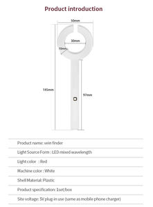 Alat Pendeteksi Vena Inframerah Baru 2026, Dapat Diisi Ulang, Instrumen Medis untuk Deteksi Pembuluh Darah, Analisis Klinis Terbaru - Product Image 2